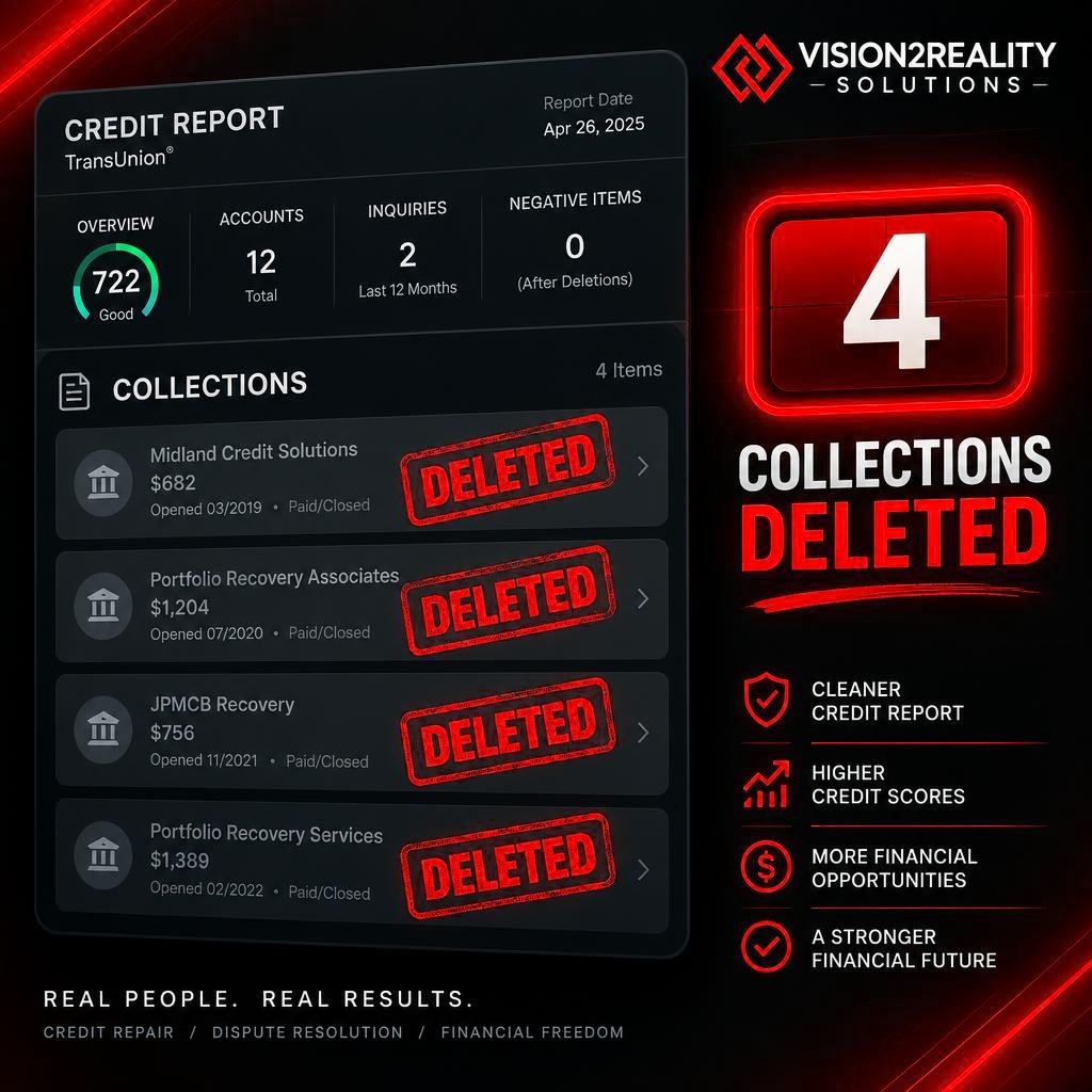 Collections deleted — illustrative Vision2Reality example